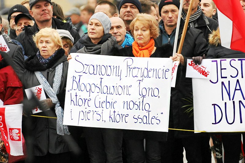 Uwielbienie Szczecinian dla prezydenta Andrzeja Dudy poszło nieco za daleko...