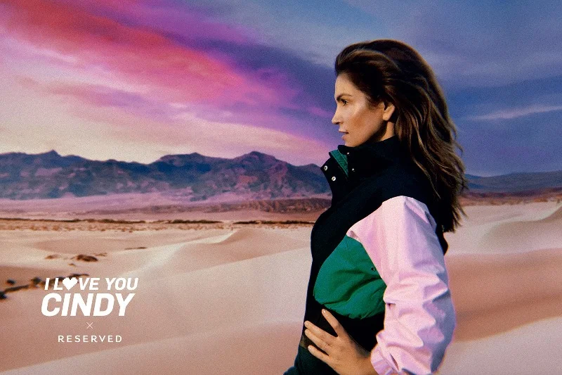 Cindy Crawford, międzynarodowej sławy modelka, została twarzą kolekcji "I love you Cindy" marki Reserved