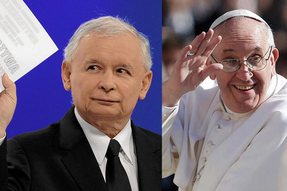 Jarosław Kaczyński i papież Franciszek