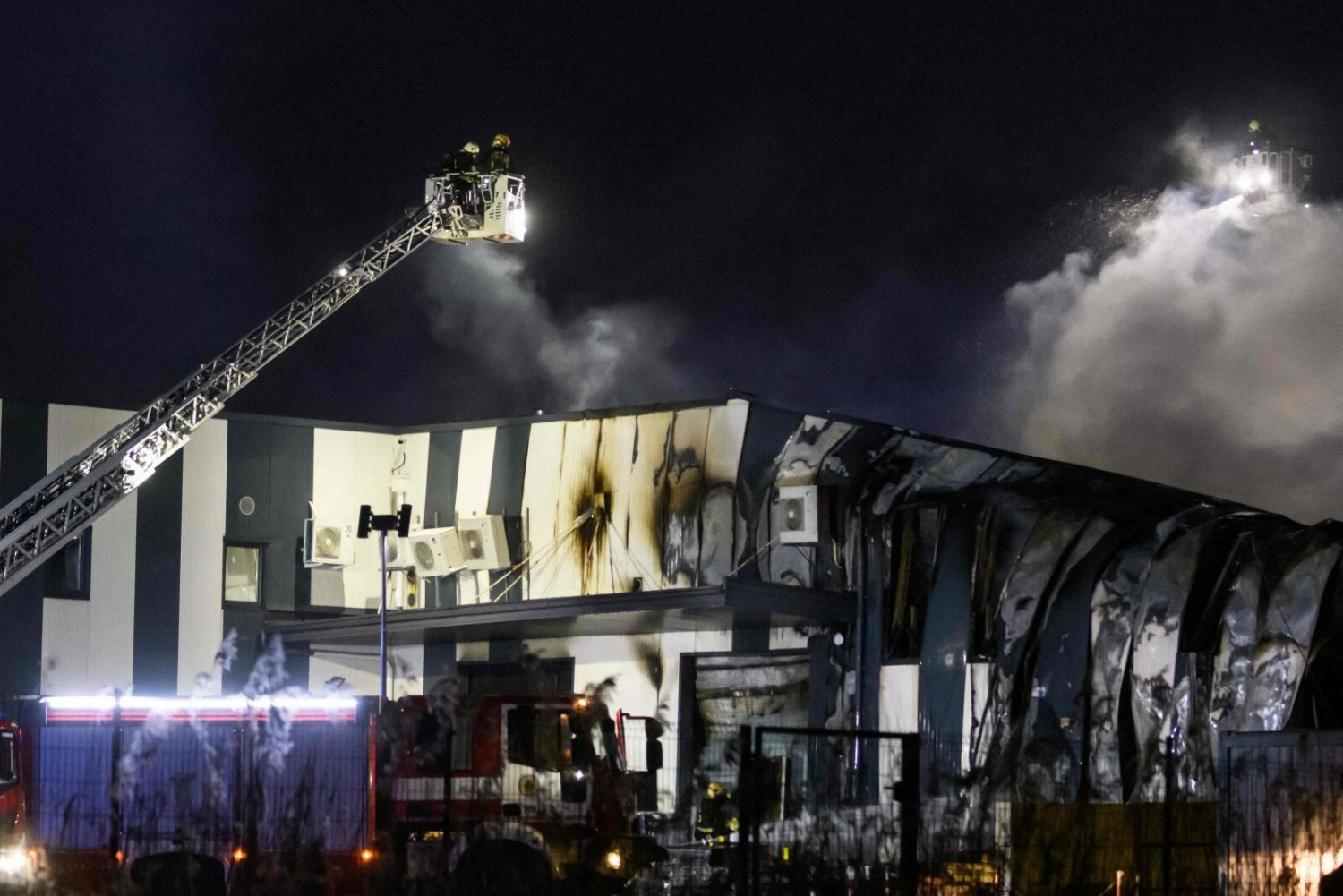 Pożar w fabryce dronów na Łotwie.