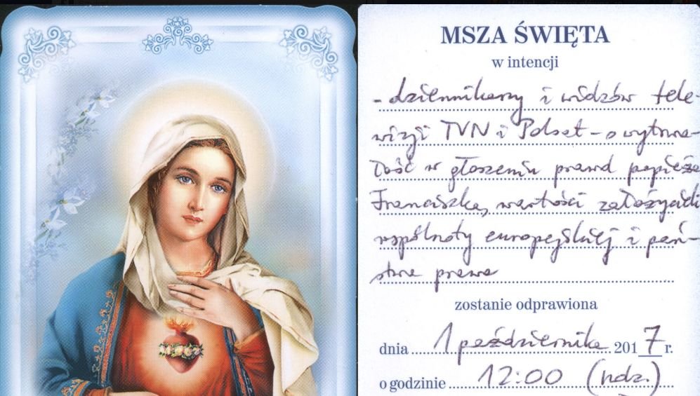 Msza święta w intencji "rzetelności"