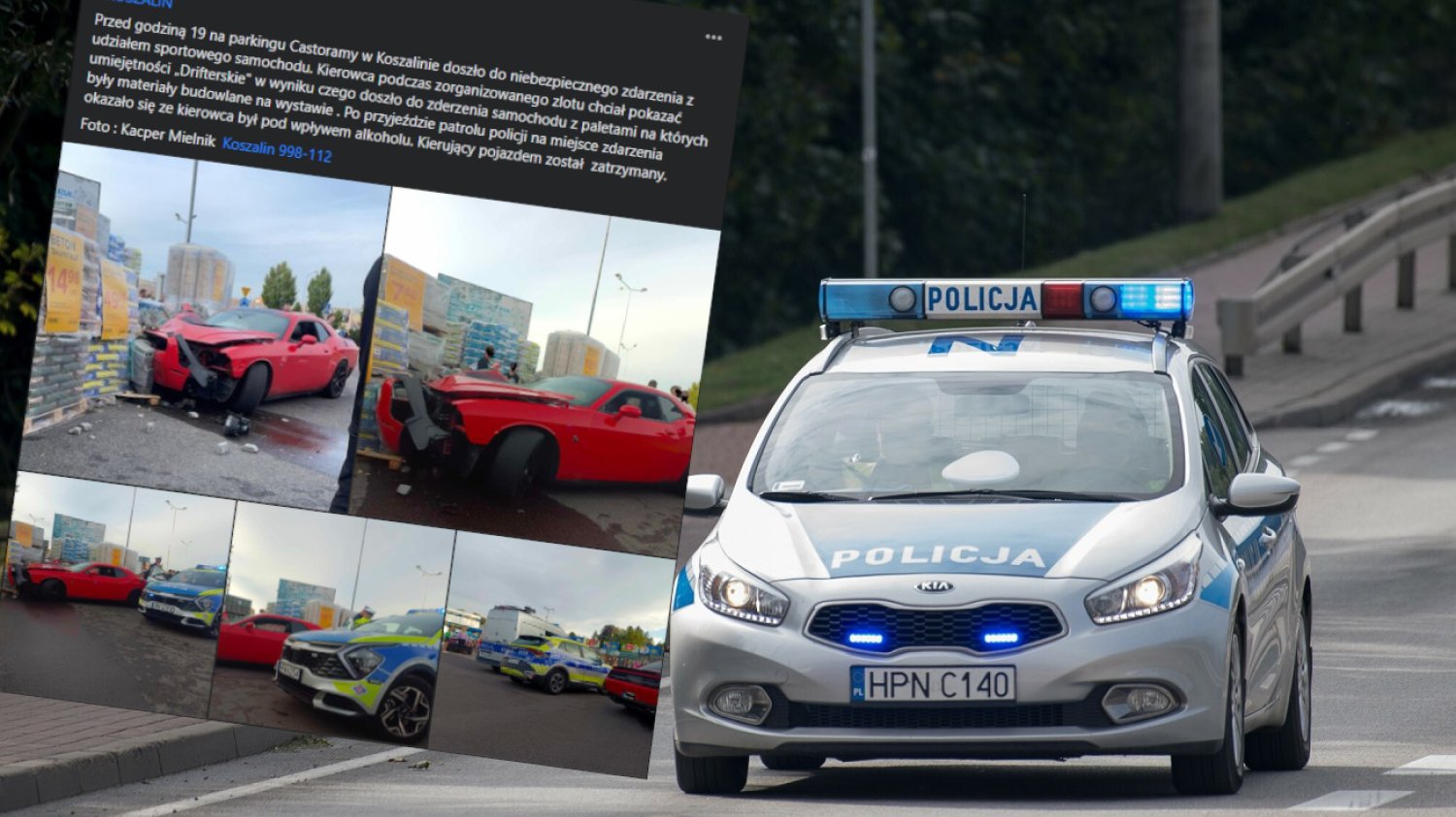 Pijany rozbił auto przed supermarketem. Miał zaskakującą wymówkę, by uniknąć kary. (Zdjęcie poglądowe)