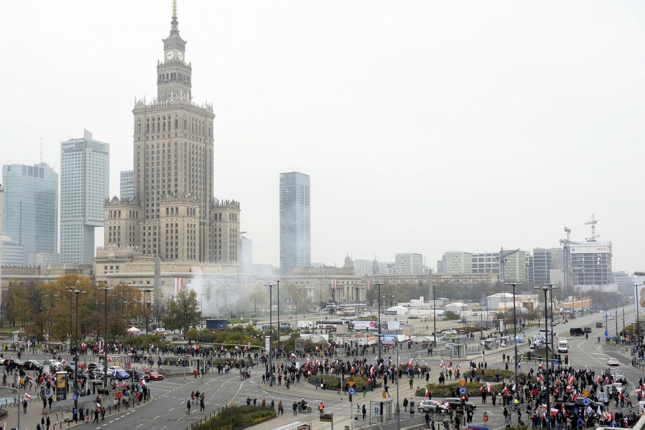 Rondo Romana Dmowskiego w Warszawie.