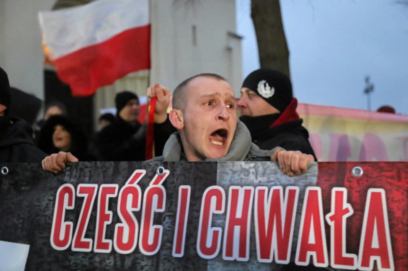 Na zdjęciu II Marsz Żołnierzy Wyklętych w Hajnówce w 2017 r.