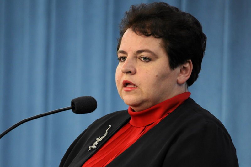 POSLANKA MARZENA WROBEL PODCZAS KONFERENCJ PRASOWEJ KLUBU SOLIDARNA POLSKA