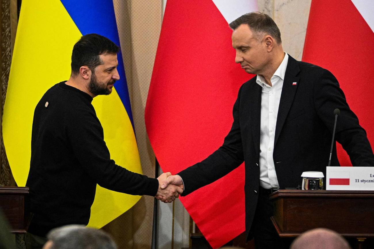 Zełenski dziękuję samemu Dudzie za Leopardy. "Decyzja Andrzeja"