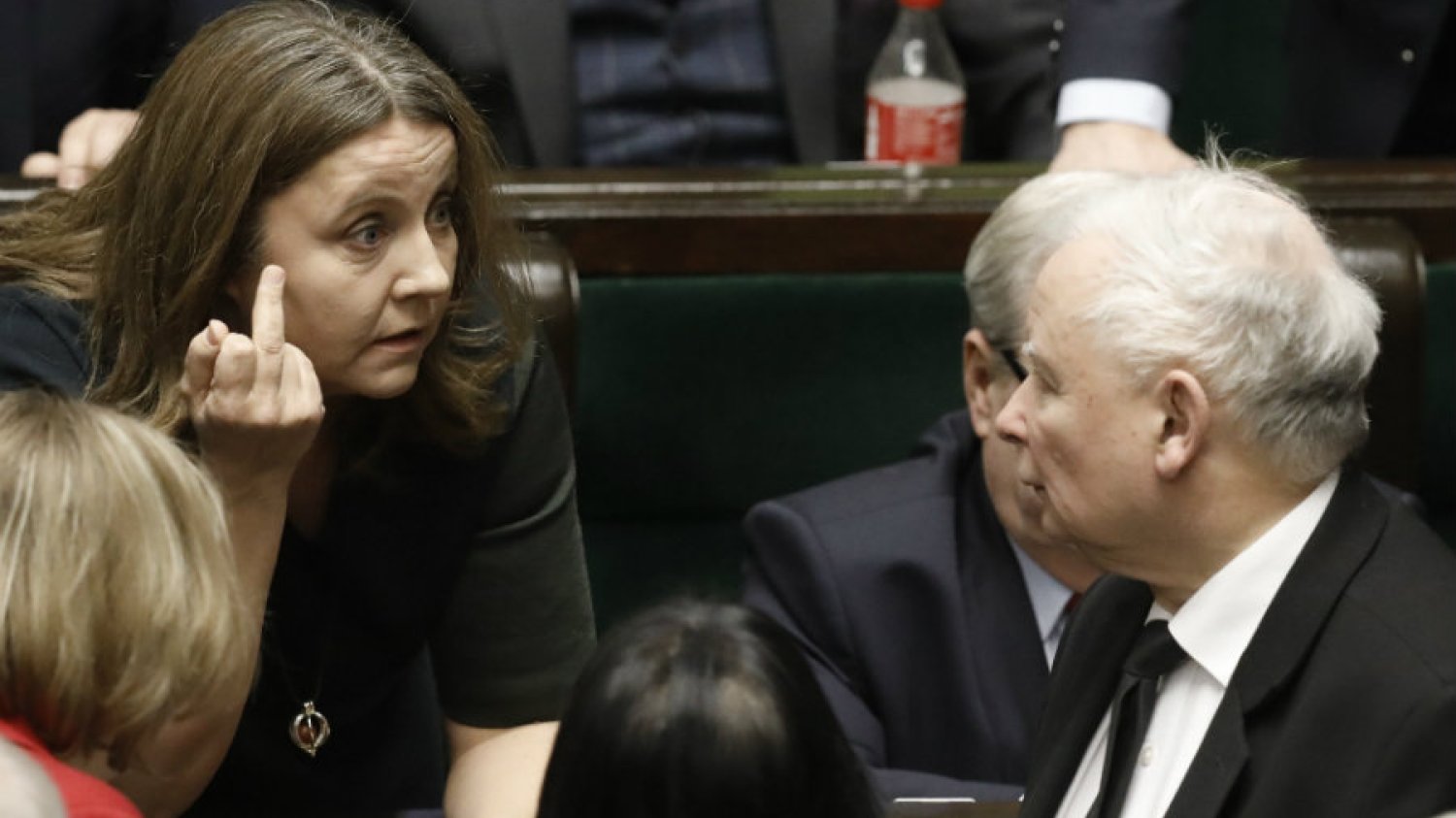 Joanna Lichocka po swoim geście z wyciągniętym środkowym palcem nazwała opozycję POstkomuną.