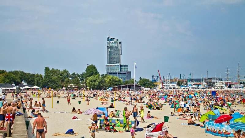 Plaża miejska w Gdyni.