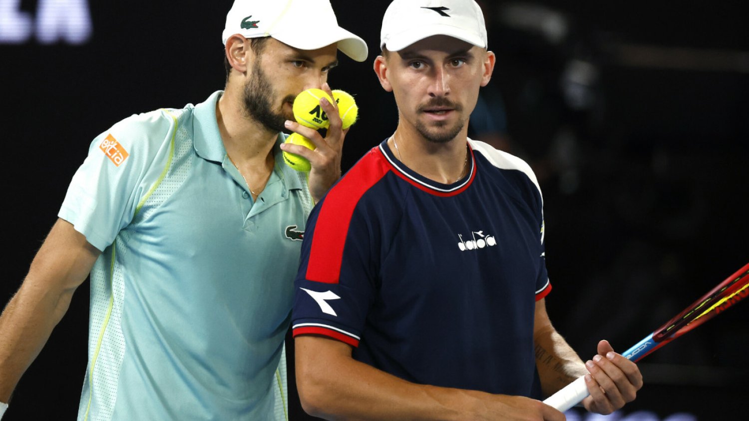 Hugo Nys i Jan Zieliński (z prawej) sprawili sporą niespodziankę, docierając do finału Australian Open.