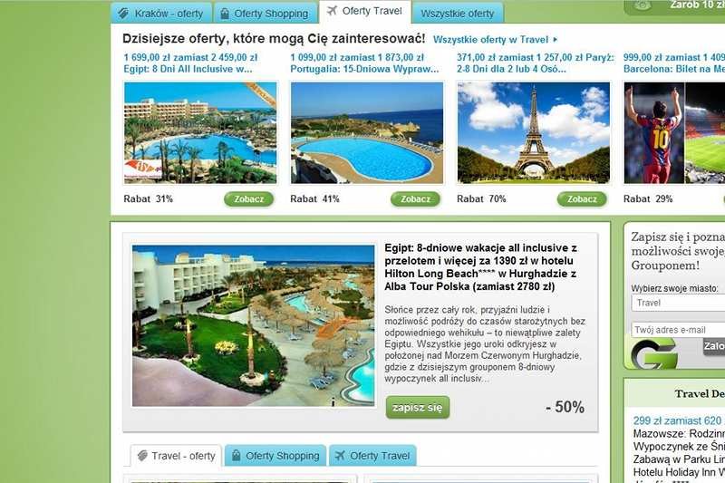 Oferta w serwisie rabatowym