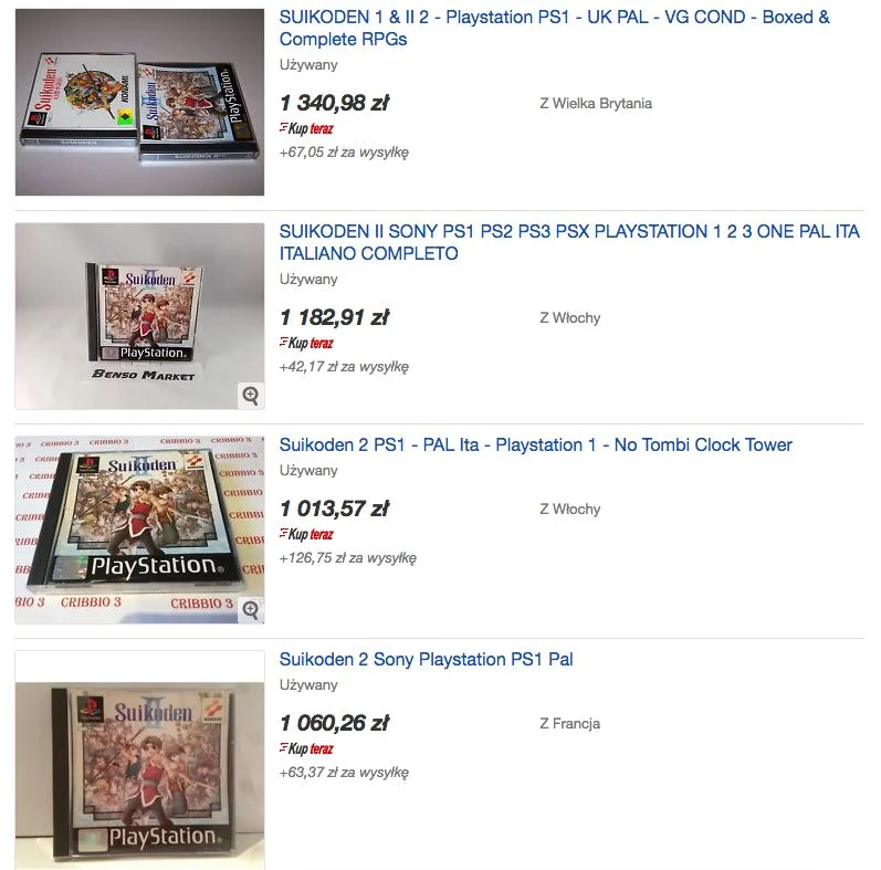 Suikoden 2 to fenomenalna gra, ale obecna cena to gruba przesada.