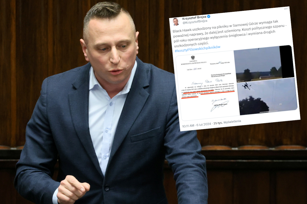 Słynny Black Hawk nadal uziemiony. Europoseł Brejza ujawnia powód