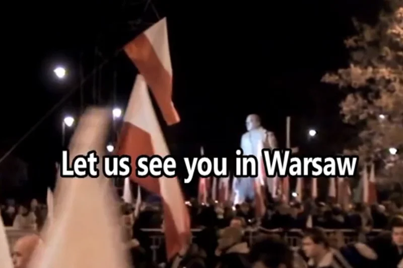 Narodowcy świętują naszą niepodległość pod pomnikiem Dmowskiego, który nam wolności nie wywalczył