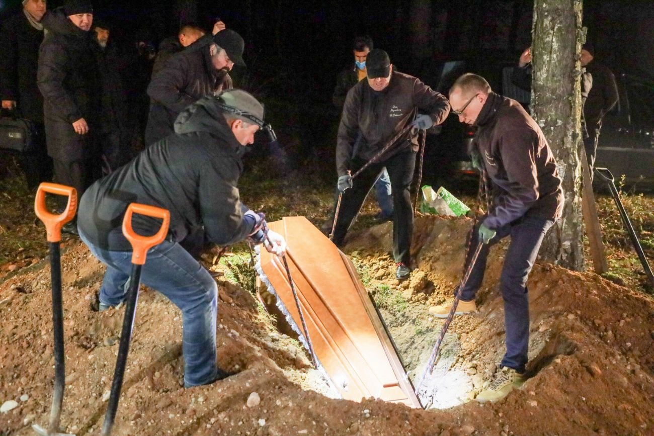 Pogrzeb 19-letniego Syryjczyka w Bohonikach.