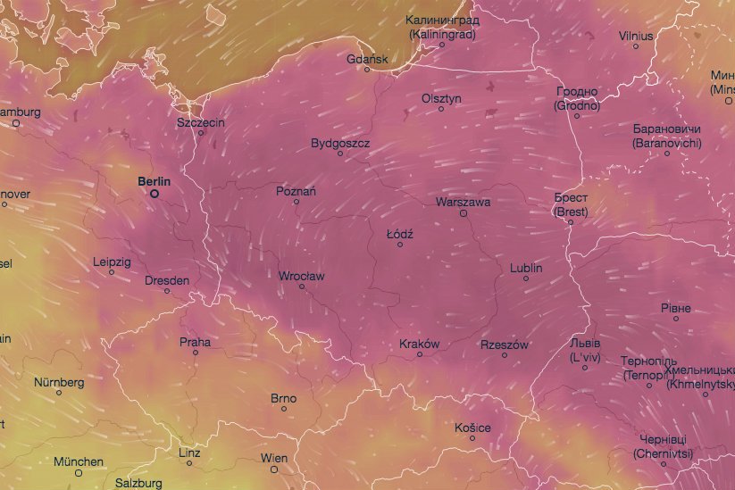 Temperatury w poniedziałek mogą dochodzić nawet do 33 stopni Celsjusza. W dużej części kraju można spodziewać się burz, a nawet gradobić.