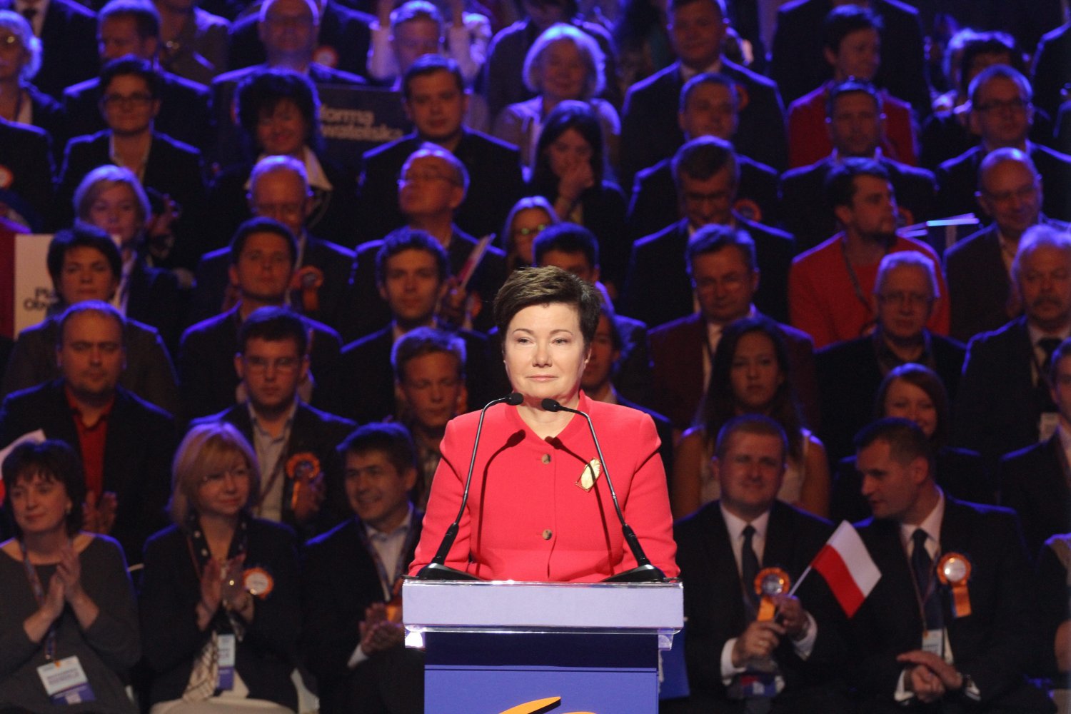 Hanna Gronkiewicz Waltz podczas październikowej konwencji Warszawskiej Platformy Obywatelskiej.