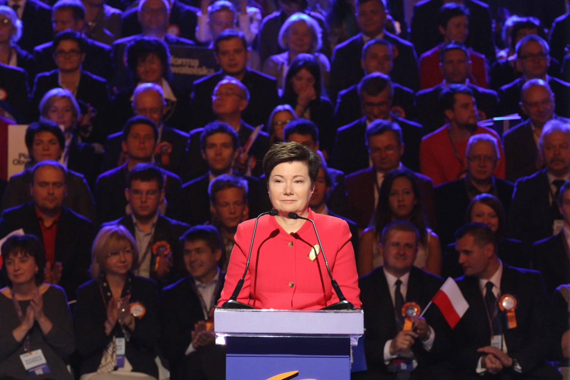 Hanna Gronkiewicz Waltz podczas październikowej konwencji Warszawskiej Platformy Obywatelskiej.
