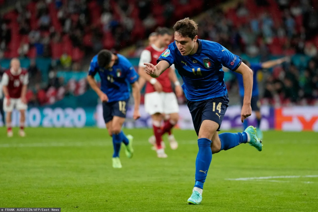 Federico Chiesa zdobył gola, który okazał się bezcenny dla Italii w 1/8 finału Euro 2020