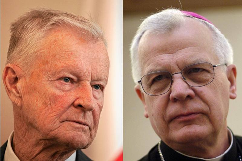 Prof. Zbigniew Brzeziński i abp Józef Michalik