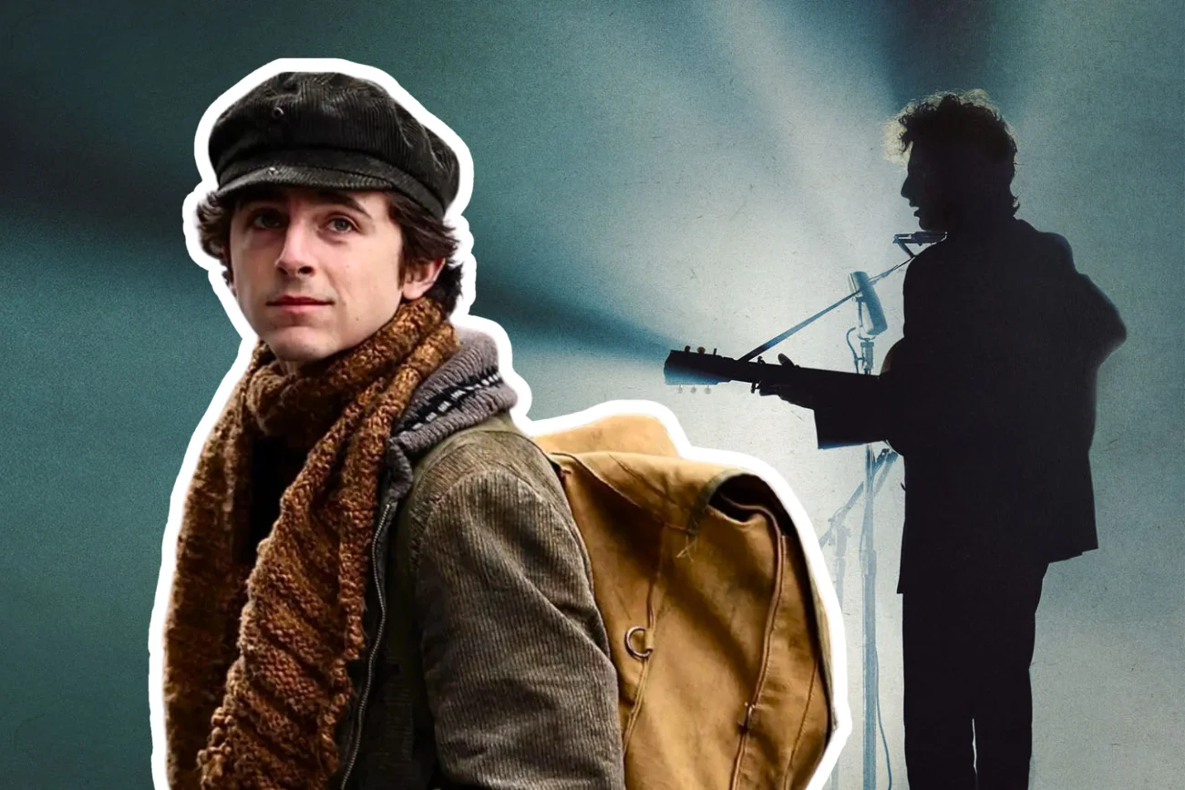 Timothée Chalamet jako Bob Dylan
