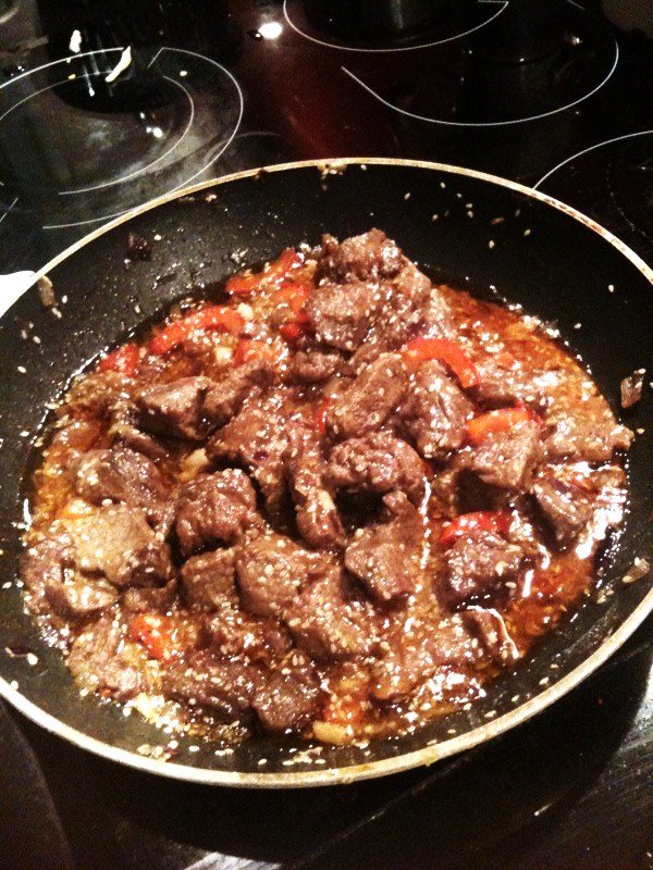 wolowina w sosie teiyaki