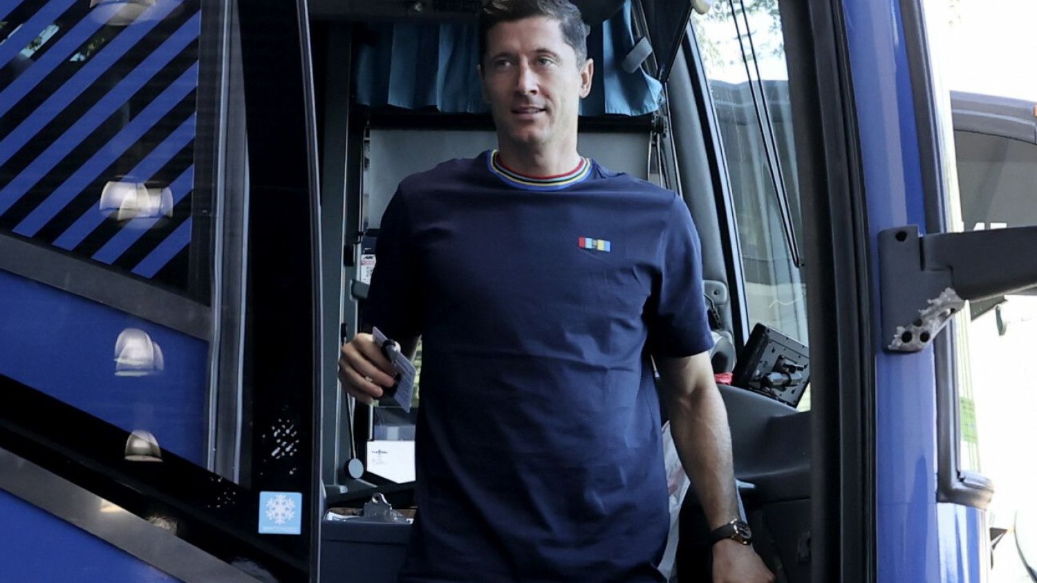 Robert Lewandowski wrócił do Monachium pożegnać się z kolegami.