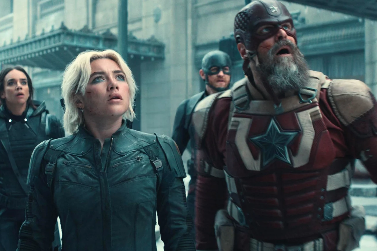 Florence Pugh i David Harbour w filmie "Thunderbolts"