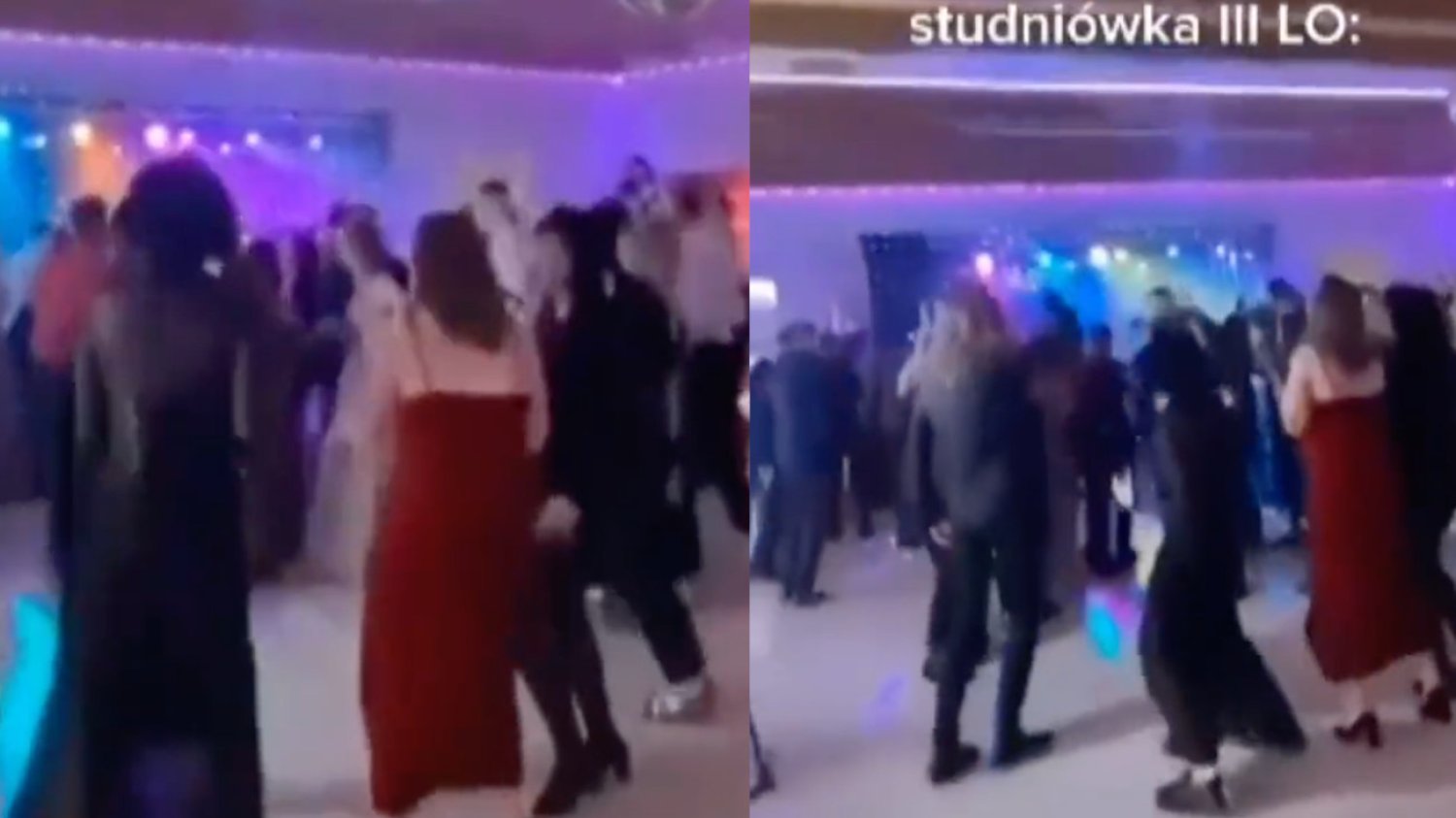 Na studniówce w Elblągu młodzież bawiła się przy piosence "J***ć PiS".