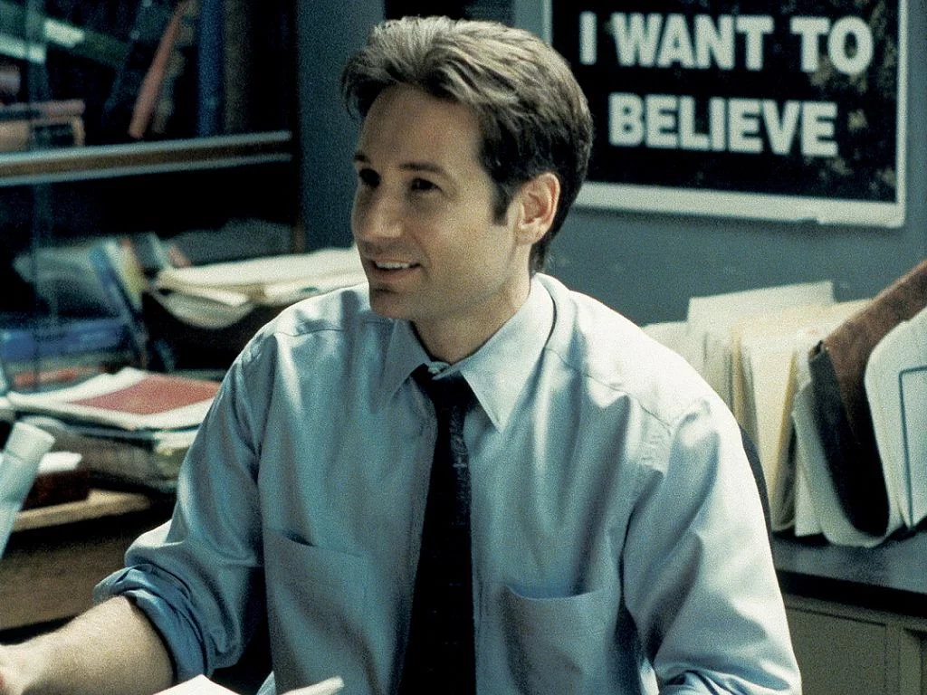 David Duchovny jako detektyw Mulder w serialu "Z Archiwum X".