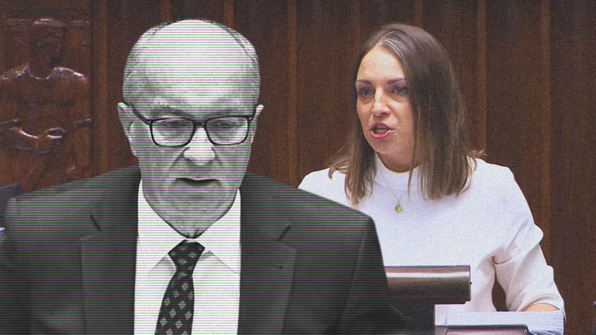 Marszałek Sejmu Włodzimierz Czarzasty kontra posłanka KO Kinga Gajewska Marszałek Sejmu Włodzimierz Czarzasty i posłanka KO Kinga Gajewska