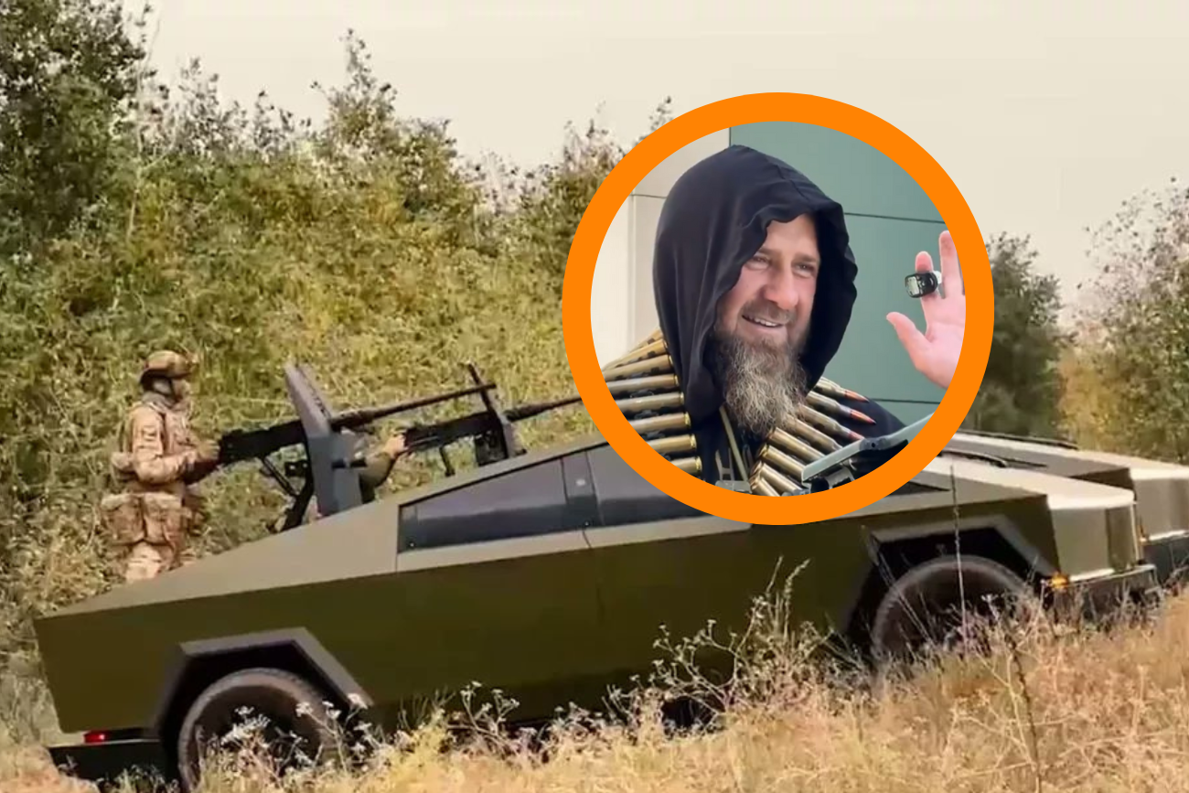 Ramzan Kadyrow Cybetruck Tesla Elona Musk Ramzan Kadyrow Cybetruck Tesla Elona Musk