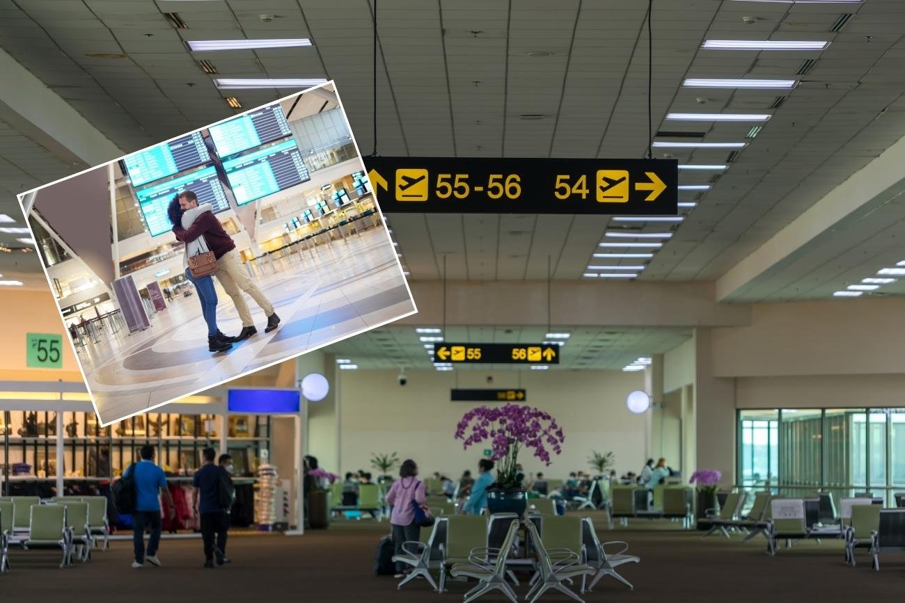 Pożegnania na lotnisku bywają bardzo trudne