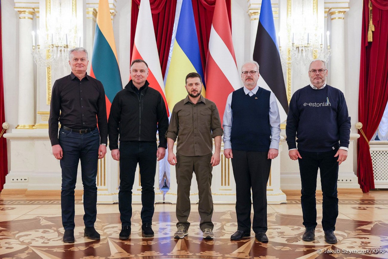 Prezydenci Polski, Litwy, Łotwy oraz Estonii z wizytą w Kijowie