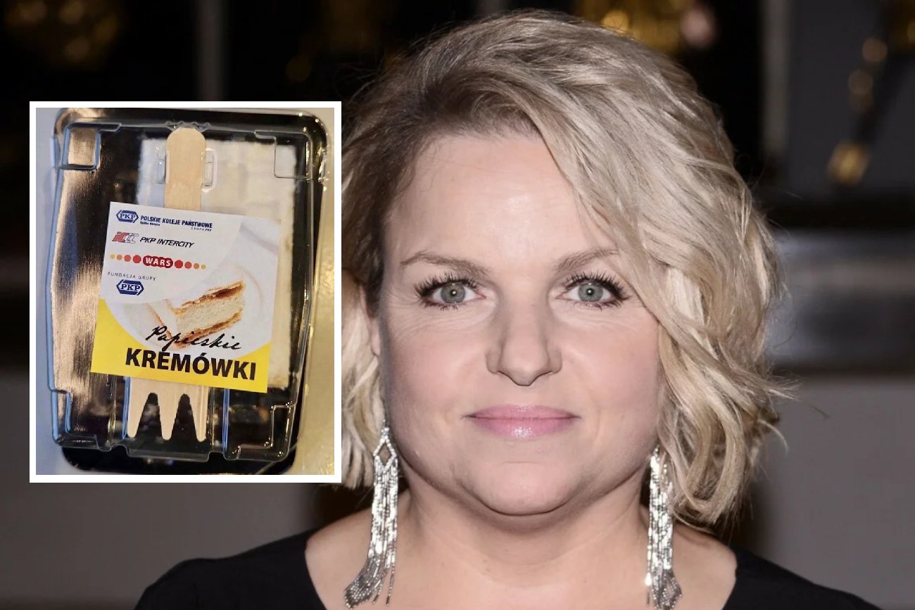 Skład papieskich kremówek z Pendolino okiem Katarzyny Bosackiej. "Gips"