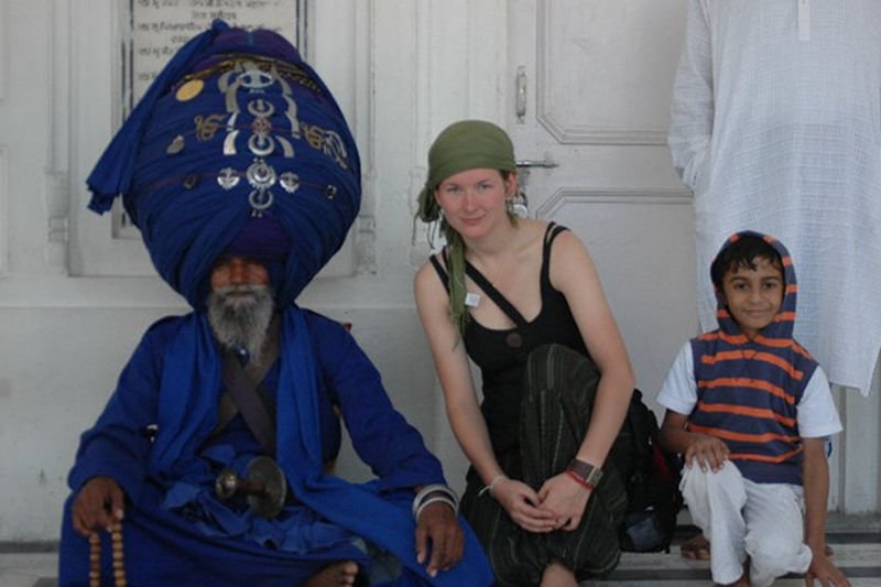 Natalia Łuczak podczas pobytu w Indiach