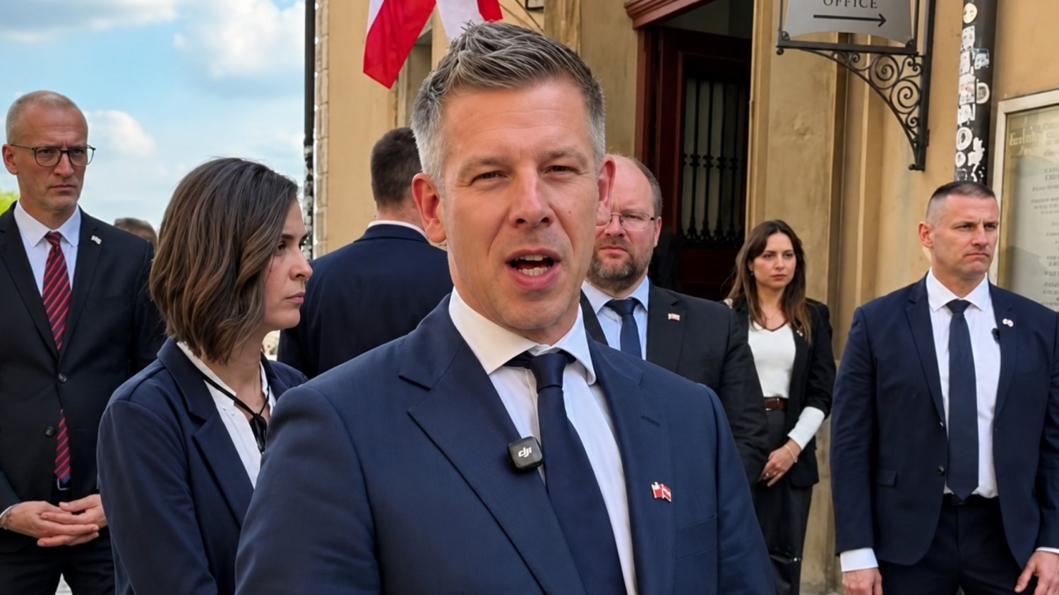 Péter Magyar w Polsce.