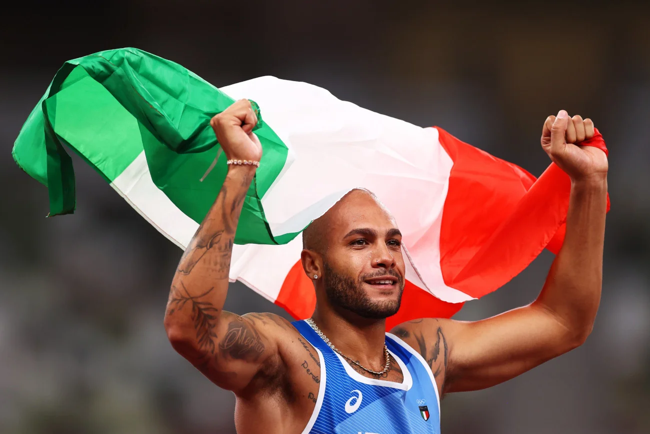 Włoch Lamont Marcell Jacobs sięgnął po złoto w niedzielnym biegu na 100 m