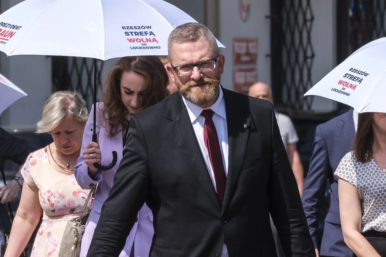 Grzegorz Braun z Konfederacji na ostatnim miejscu w Rzeszowie. Zabrał głos