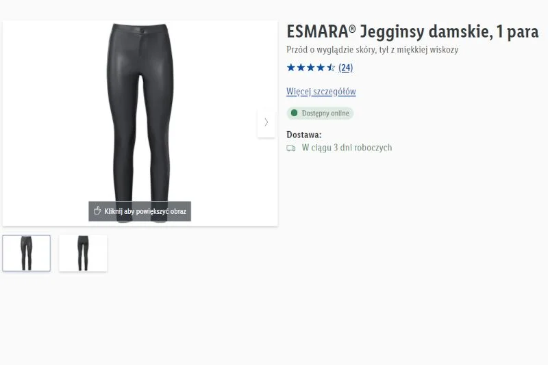 Te jegginsy kupisz w Lidlu za jedyne 25 zł.