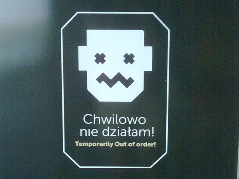 Plansza informacyjna z Centrum Nauki Kopernik