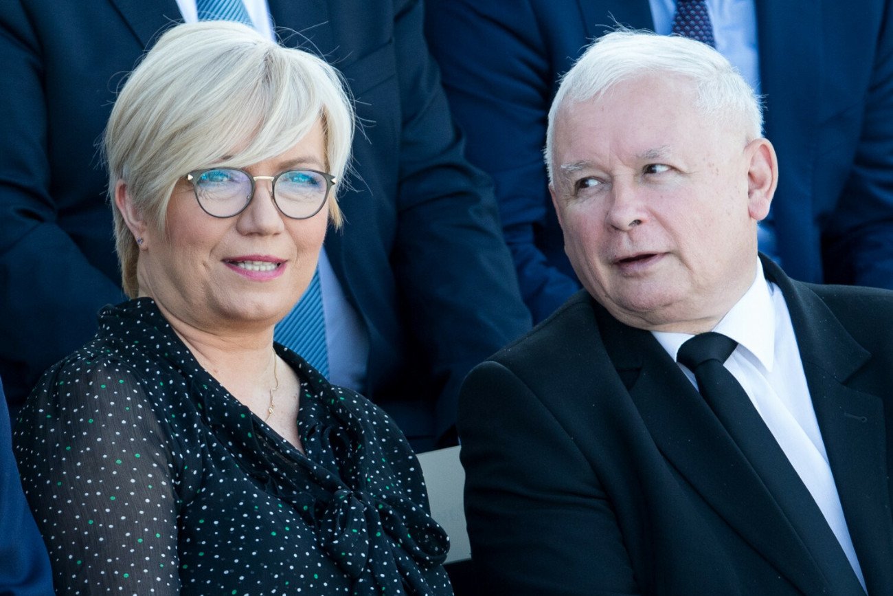 Julia Przyłębska i Jarosław Kaczyński