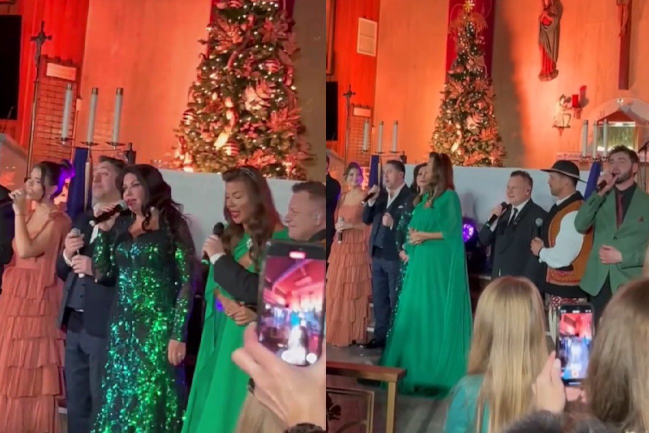 Edyta Górniak na koncercie kolęd w Chicago.