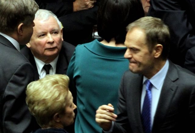 Tusk i Kaczyński unikają się jak mogą. Dla Jana Pawła II zrobili jednak wyjątek