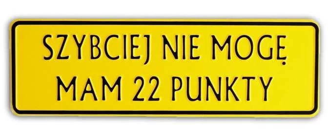 "Szybciej nie mogę"