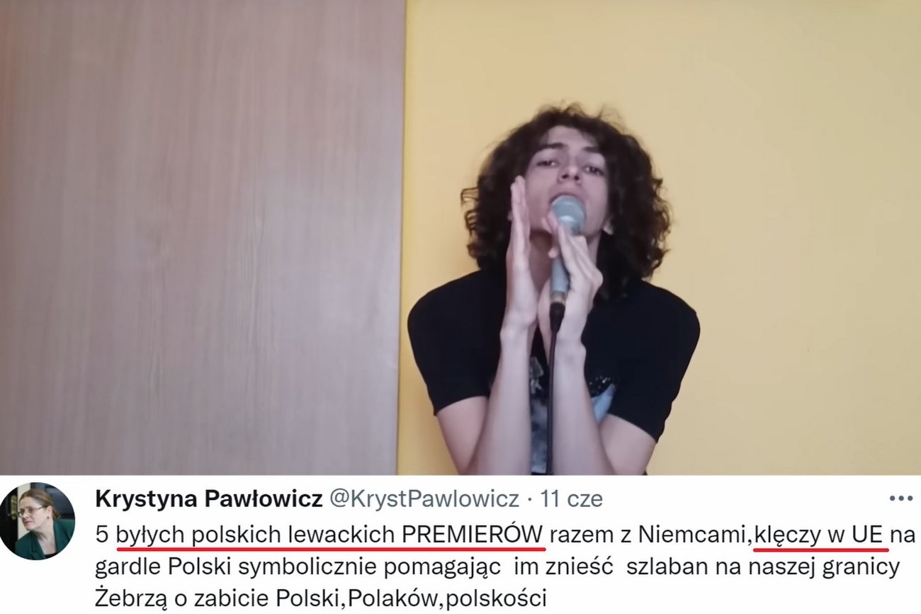 Paweł Kieler nagrał piosenkę z tweetów Krystyny Pawłowicz.