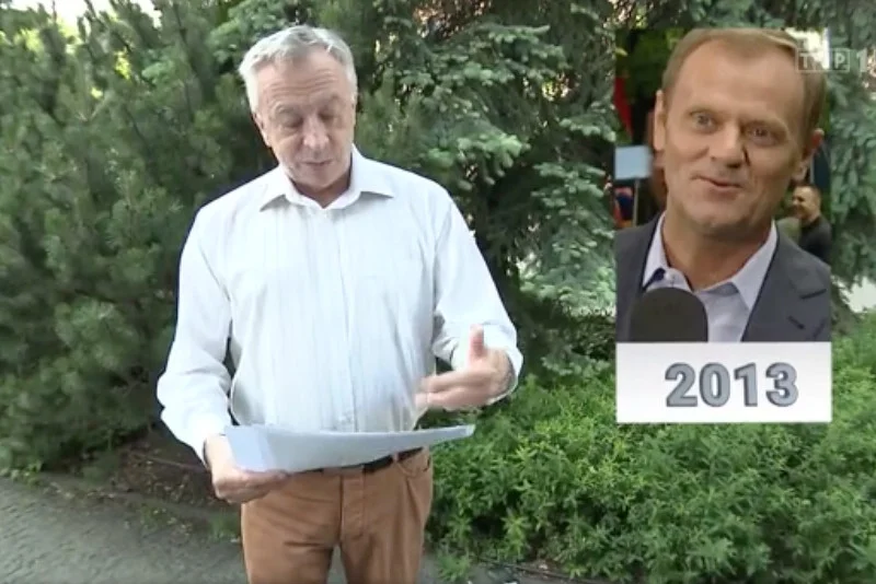 Zbigniew Lazar dokonał porównania zdjęć Donalda Tuska.