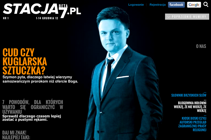 Tak wygląda nowy serwis Szymona Hołowni.