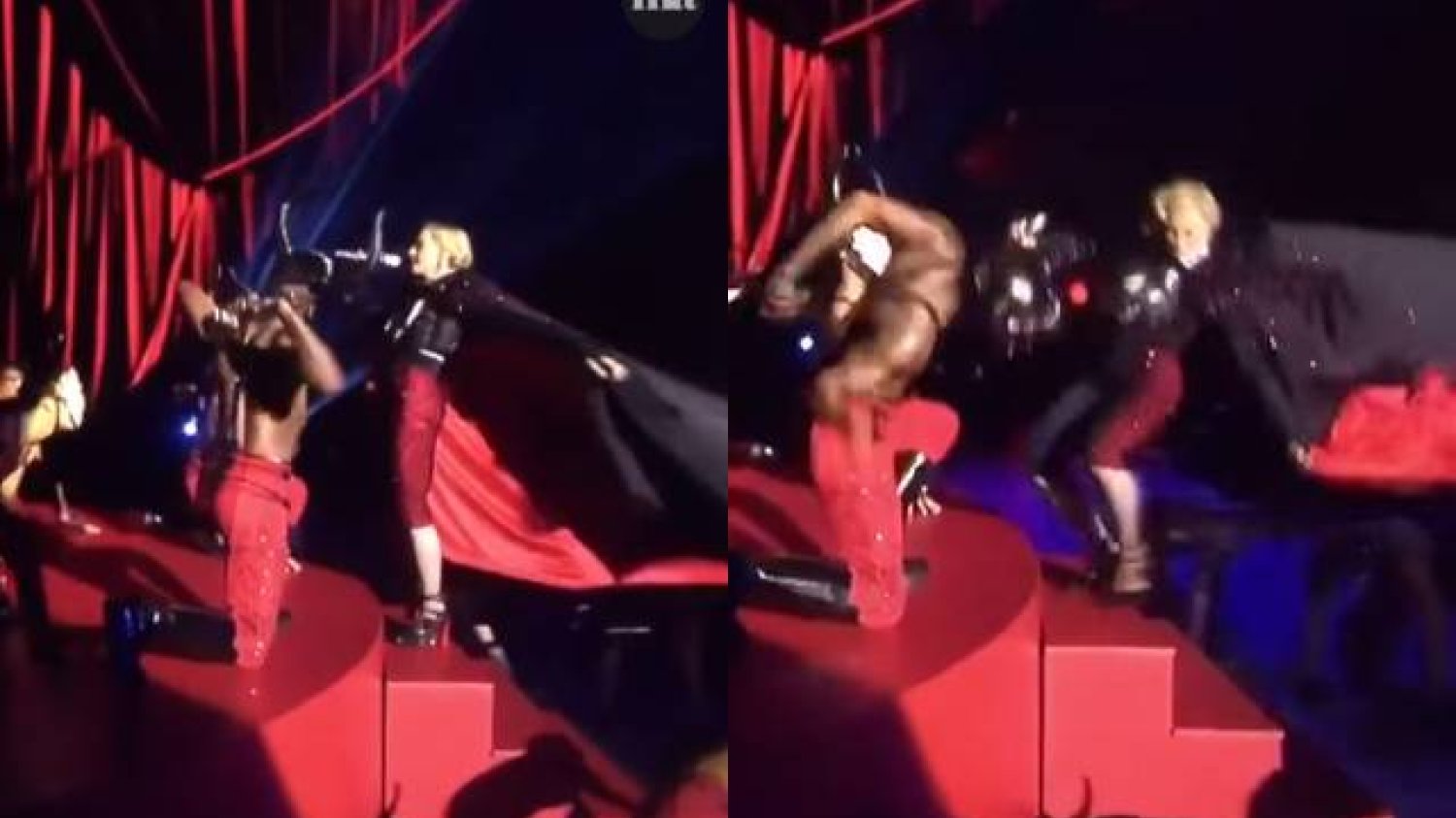 Madonna podczas upadku na gali Brit Awards 2015