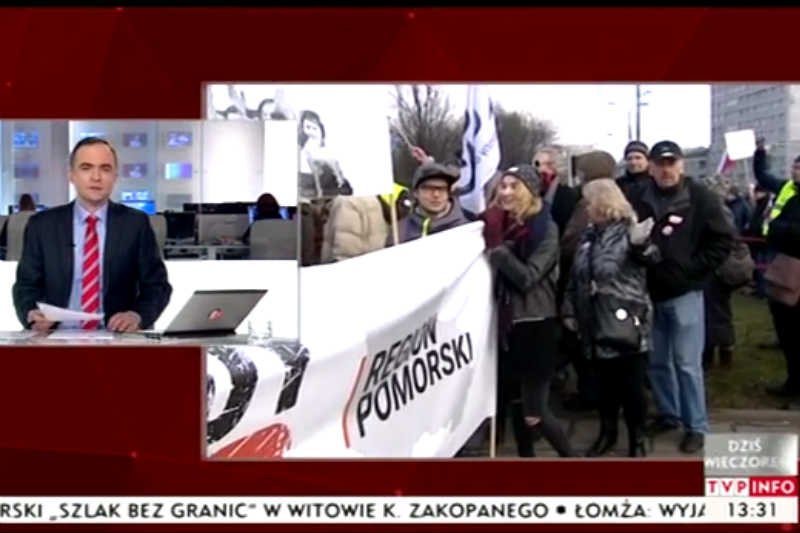 TVP INFO zadbało, by widzowie wiedzieli, co mają myśleć o marszu KOD i Lechu Wałęsie.