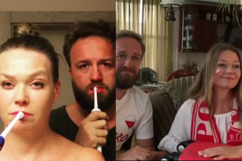 Tamara Arciuch i Bartek Kasprzykowski w zabawny sposób komentują Mundial 2018. Czy nagrywanie będą kontynuować również po porażce Polaków?